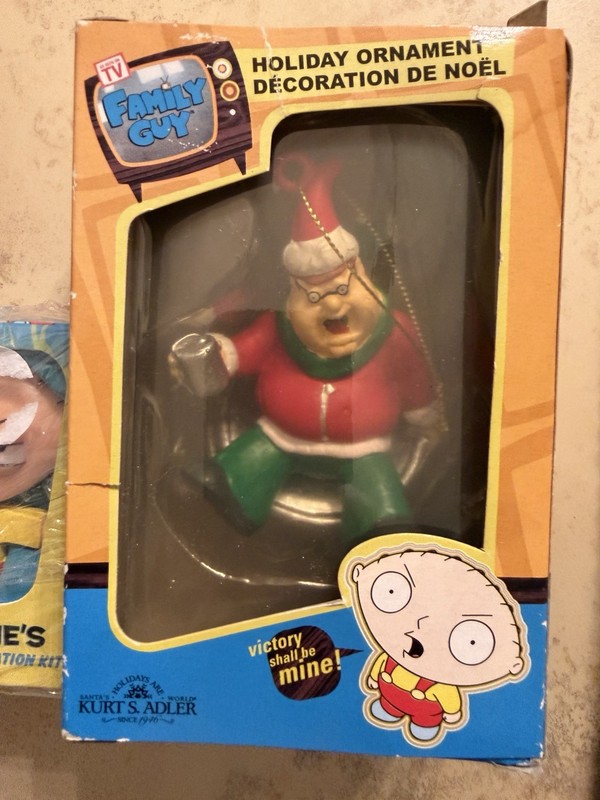 Family Guy Peter Griffin Santa Christmas Ornament In Original Box