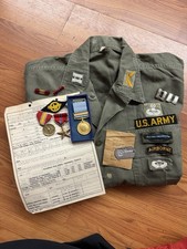 US Army Green Beret, Special Forces Uniform Named Group Vietnam Dog Tags OCS