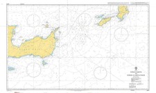 3679 Grèce Nisos Kriti Karpathos carte carte marine maritime papier peint Amirauté