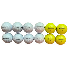 12 TaylorMade Distance AAAAA MINT CONDITION White/Yellow Used Golf Balls
