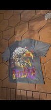 Blitzstar Men's Vintage Graphic Eagle Gray Short Sleeve T-Shirt