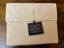 Ralph Lauren Home Percale Organic Cotton Full Extra Deep Fitted Sheet