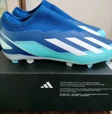 Adidas X Crazyfast.3 LL FG J Cleats Blue White Solar Red Youth Size 5 ID9356 New