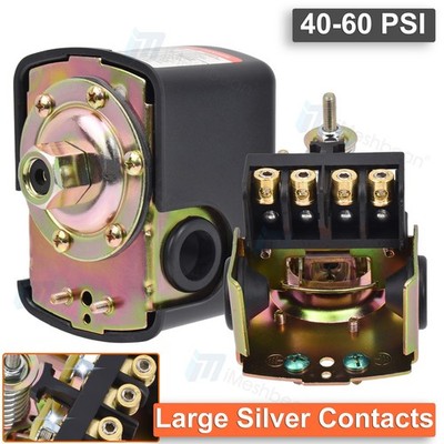 30-70 PSI Adjustable Pressure Switch Well Water Pump Control with 2 Spring Pole