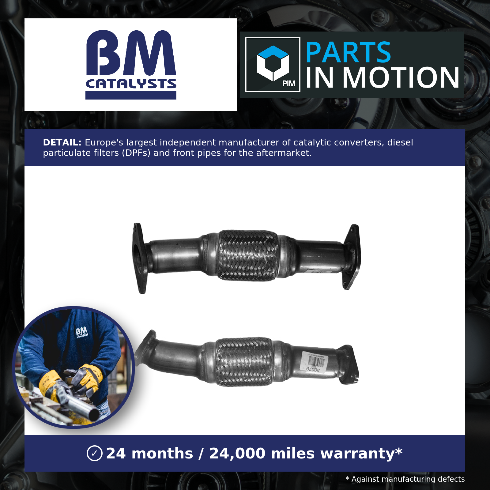 BM Catalysts BM50079 Exhaust Pipe Fits Ford - Image 3