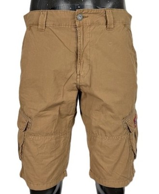 Napapijri Cargo Bermuda Herren W30 IT44 Beige Freizeit Streetwear Top Fit