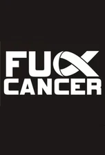 Fu*k Cancer Awareness Ribbon DieCut Vinyl Window Decal Sticker Car Truck SUV Van