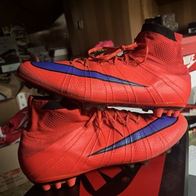 Nike Mercurial Vapor Superfly IV FG Elite Black/ Crimson Red Size
