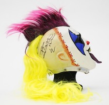 Máscara de Lucha Libre Semi-Pro Firmada por Payaso Psicosis Certificado de Autenticidad Bas AAA WWE GCW Lucha Automática