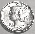 1941 P MERCURY DIME SUPERB GEM BU +  No Reserve  *J2149