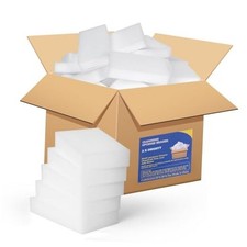 Magic Cleaning Eraser Sponges, 100 Pack Melamine Foam Pads, Multi 100 Pcs