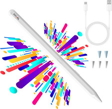 Stylus Pen for Ipad 2018-2025, USB C Fast Charging Magnetic Pen with Tilt Sen...