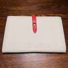 CELINE Pale Mint/Rasberry Clutch/Organizer w/ Zip Coin Pocket AUTHENTIC — photo 1