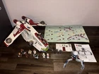 BRICKZ Custom Star Wars Republic Gunship 75021 With Lego 75372 Tri-droid !!NEW!!