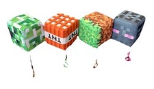 Minecraft Plush Cube With Clip On In 4 Designs New