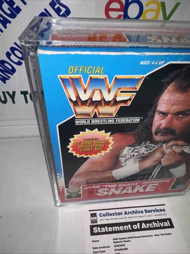 WWF Hasbro Wrestling superstars Jake the snake pet  Damien CAS Q70+ 🔥 - Afbeelding 4 van 12