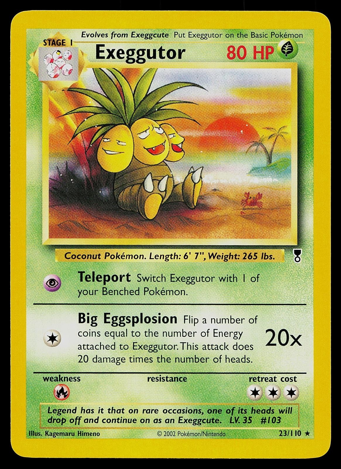 Pokemon Card - Exeggutor Legendary Collection 23/110 Rare