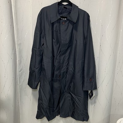 Totes Packable Trench Coat Men s XL Blue Rain Travel