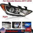 Fits 2017 2018 Hyundai Elantra Halogen Headlight Right Passenger Side Headlamp