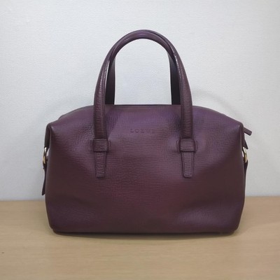 Loewe Handbag Shoulder Bag Purple Size Width 12.6 inches Women