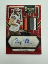 2023 Panini Select Red Wave Cody Mauch #RSM-CMA RC Patch Auto 5 Color Patch Bucs