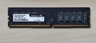 16GB TeamGroup Elite DDR4-3200 RAM   Top Zustand, nur 4 Monate alt