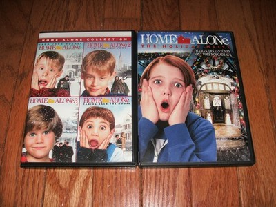 Home Alone set of 5 movies on DVD. 1, 2, 3, 4 & Holiday Heist. Catherine O'Hara.