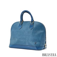 Borsa a mano LOUIS VUITTON LV Logo Alma Epi Pelle Toledo Blu Francia M52145