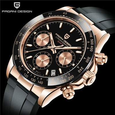 Pagani Design Men's Chronograph Watch VK63 Japan Movement Sapphire Crystal
