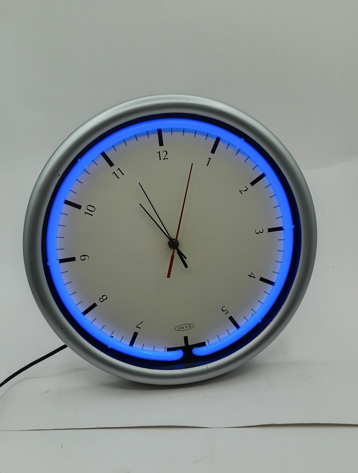 Vintage Lite F/X Neon Illuminated Wall Clock Blue