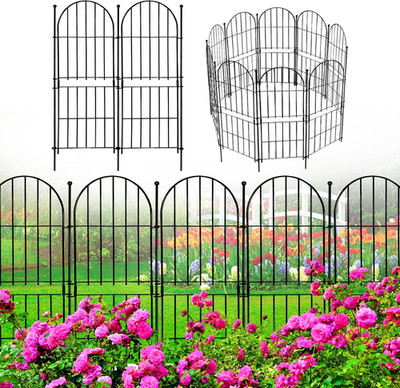 Decorative Garden Fence 31In (H) X10Ft (L), 10 Pack No Dig Fence Animal Barrier 