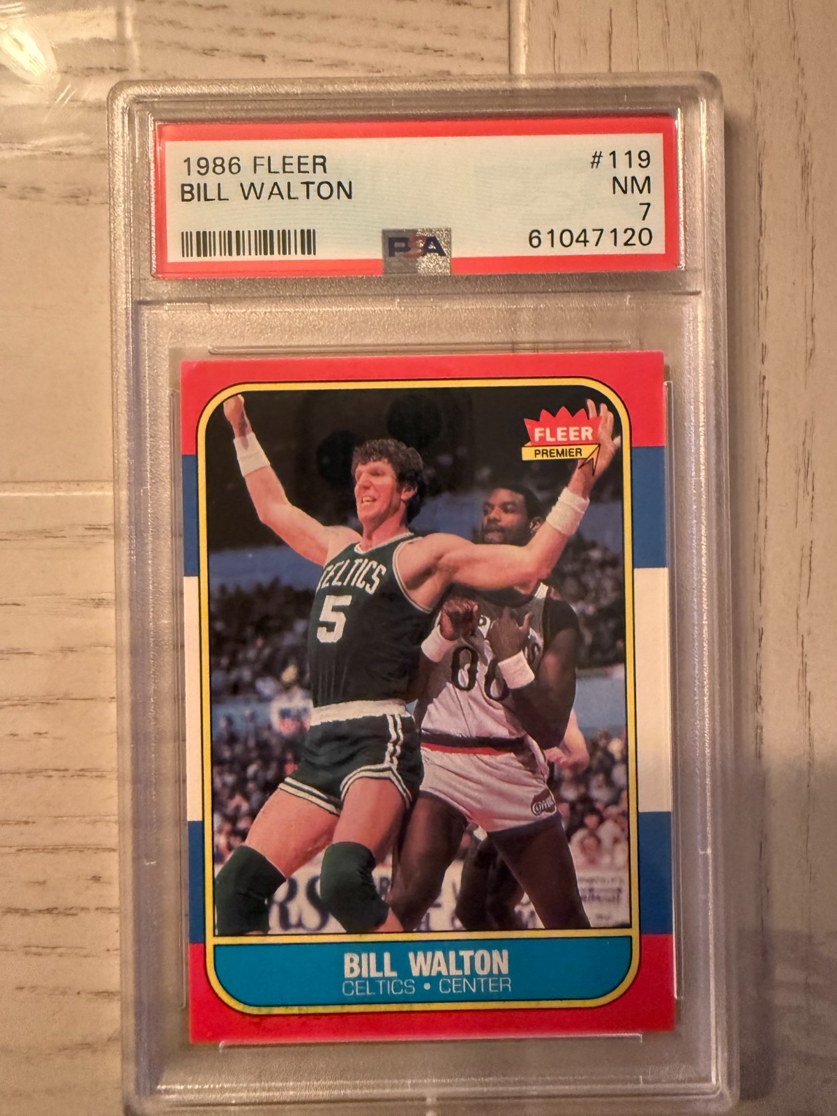 1986 FLEER BILL WALTON#119 PSA 7 NM