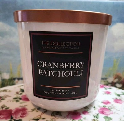  Chesapeake Bay Cranberry Patchouli Scent  12 Oz,2 Wick Soy Blend Essential Oil 