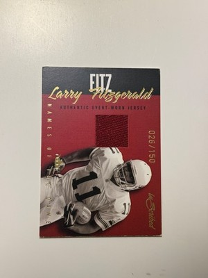 Larry Fitzgerald 2004 Fleer inScribed - Names of the Game  #NGJ-LF Gold...