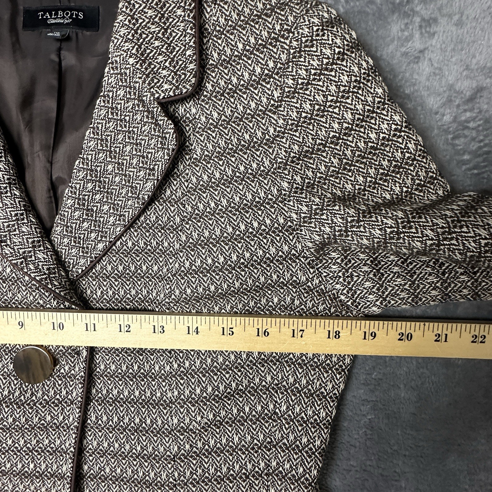 Talbots Blazer Two Button Jacket Women's Size 10 … - image 8