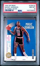 1992 SKYBOX OLYMPIC TEAM #USA12 MAGIC JOHNSON PSA 8
