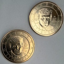 Trump 2026 Uncirculated $1 Dollar 2-Coin 2026 with ONE July 4th Privy Mark