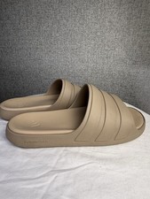 Adidas ZNSORY Cloudfoam EVA 3 Stripe Sport Slip-On Slide Sandals Brown Men's 9