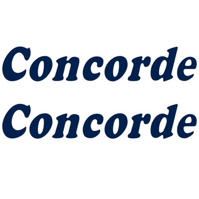 2 x Concorde 85cm x 15,2cm aufkleber sticker wohnmobil camper wohnwagen caravan