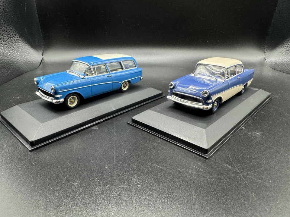 Opel Rekord P1 berlina e break  Minichamps scala 1/43, prima serie rare in box  - Immagine 3 di 4