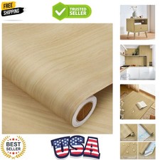 Peel and Stick Wallpaper Wood Contact Paper Maple Wood Grain Contact Paper Wa...