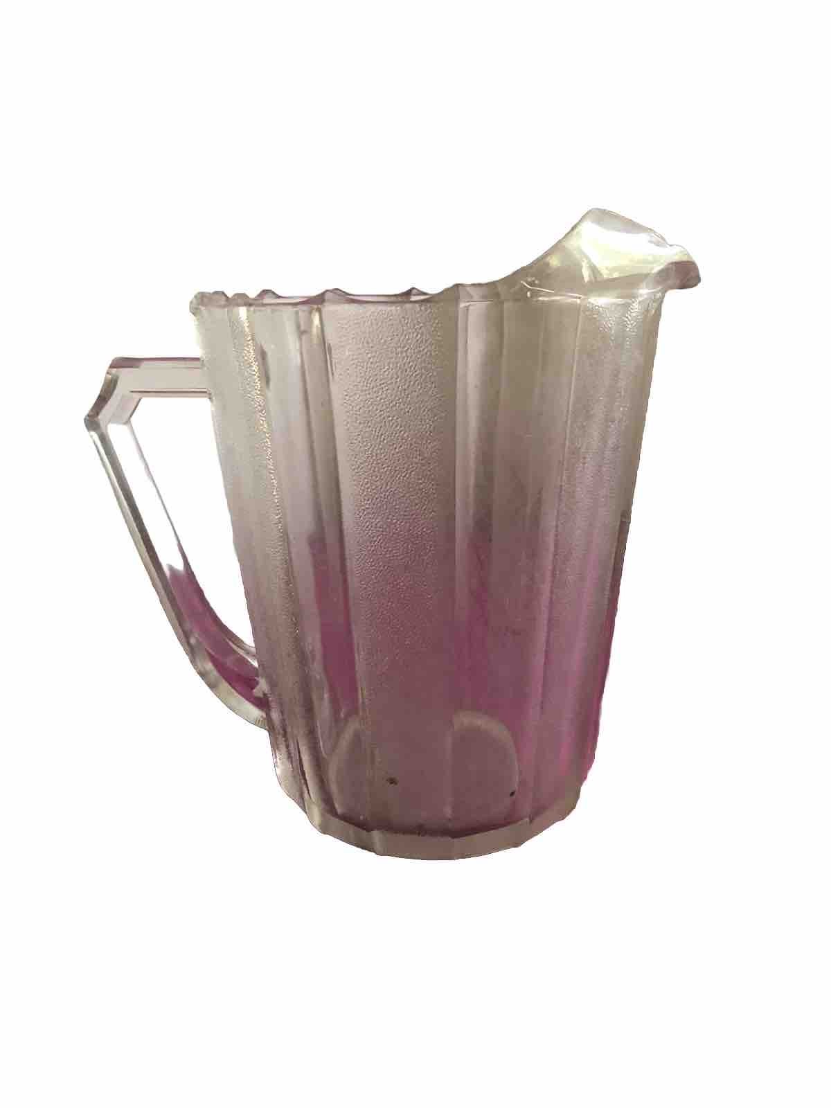 Jeannette “Dewdrop” Pressed Glass 75oz Pitcher Jug