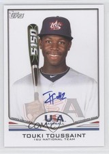2011 Topps USA Baseball Team Auto Touki Toussaint #USA-A40 Auto 2u8