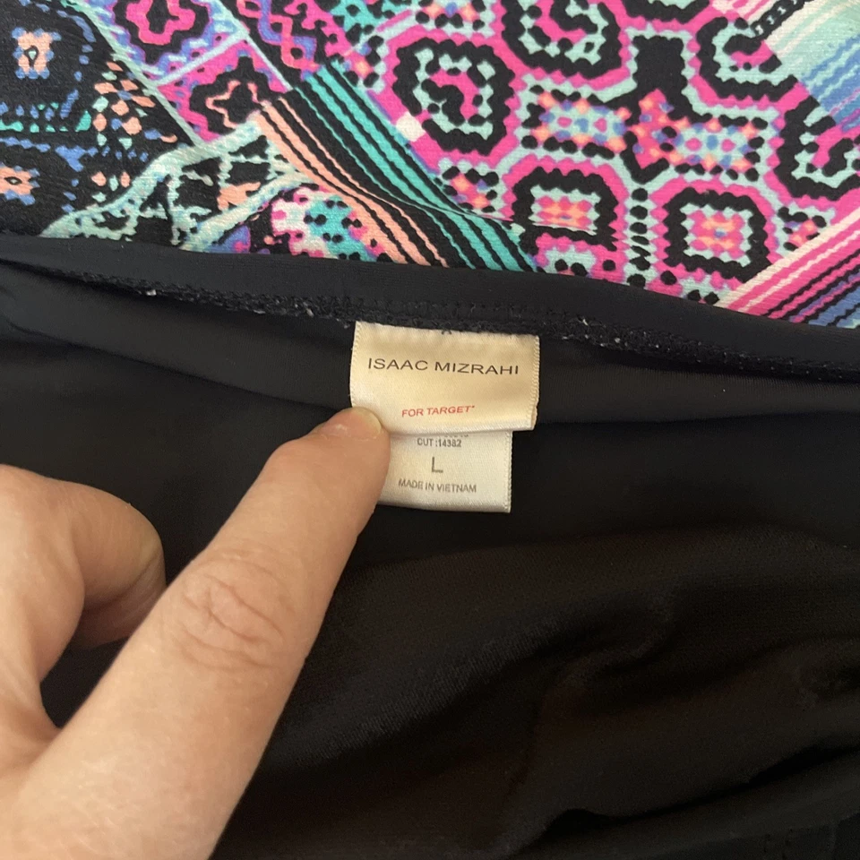 Traje de baño Tankini de moda para mujer talla XL multicolor inferior L Isaac Mizrahi Foto 3 de 4