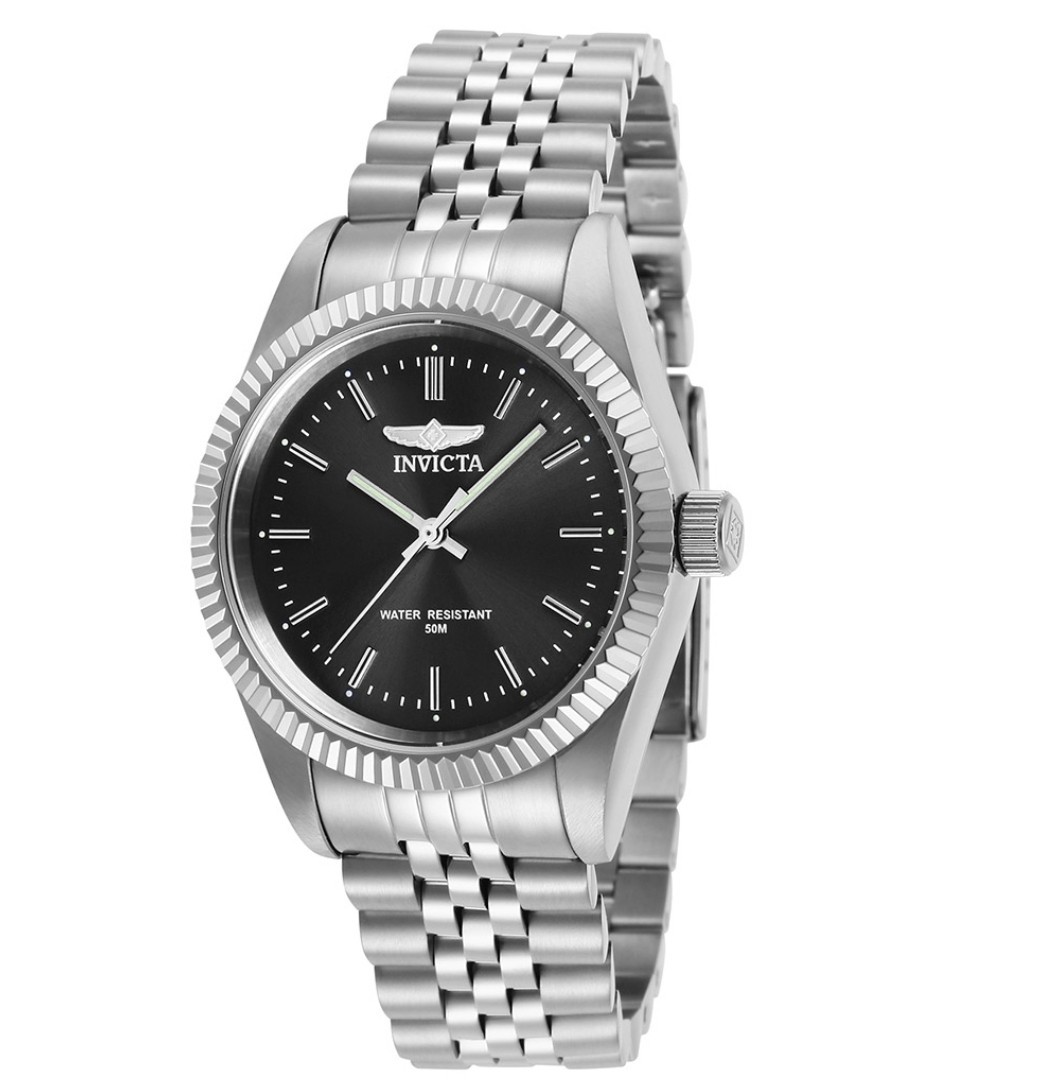 New Women’s Invicta Stainless Steel Black Dial Watch – Classic, Bold & Timeless Invicta Specialty Black Dial Stainless Steel Ladies Watch  main image 2