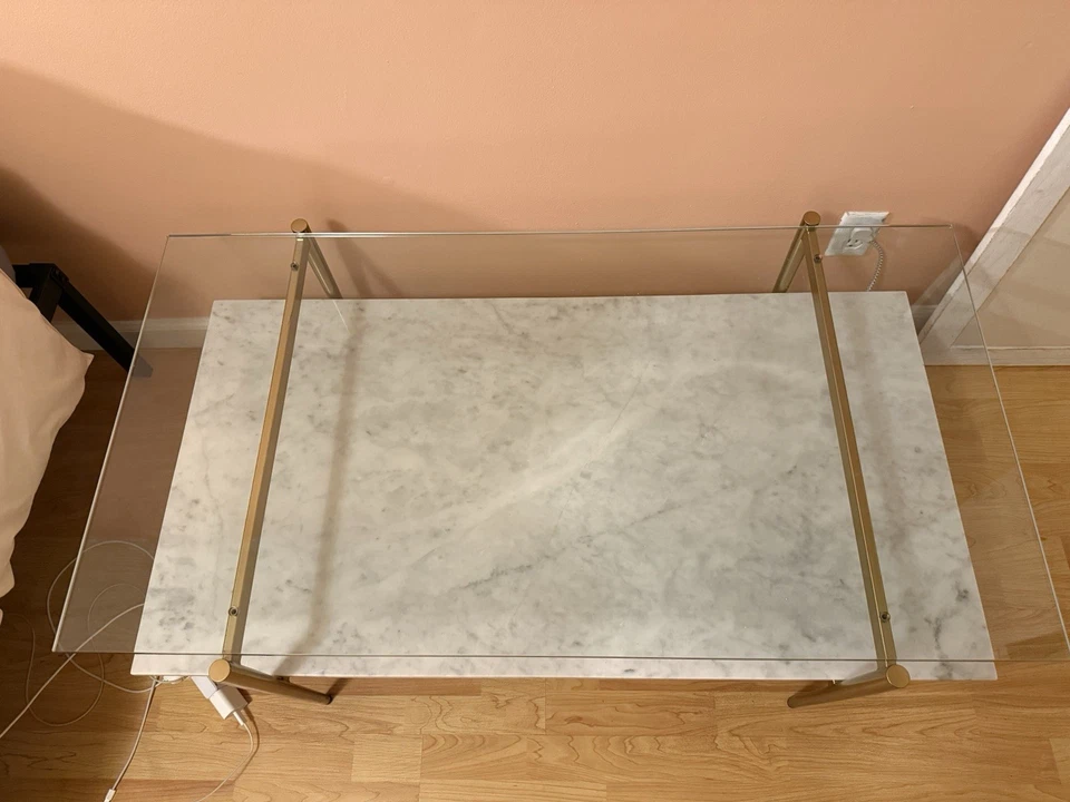 Mid-Century Art Display Marble Coffee Table - Image 3 of 4