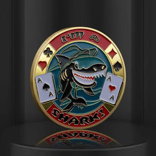 "I'm a Shark" Poker Card Guard - Excellent Gift