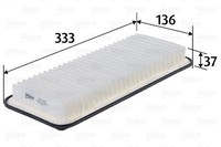 Valeo Luftfilter U.A. FüR Aston Martin, Toyota