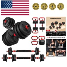 Adjustable Dumbbell, 20/30/40/60/80lbs Dumbbells Set, 4-in-1 Free Weights for...