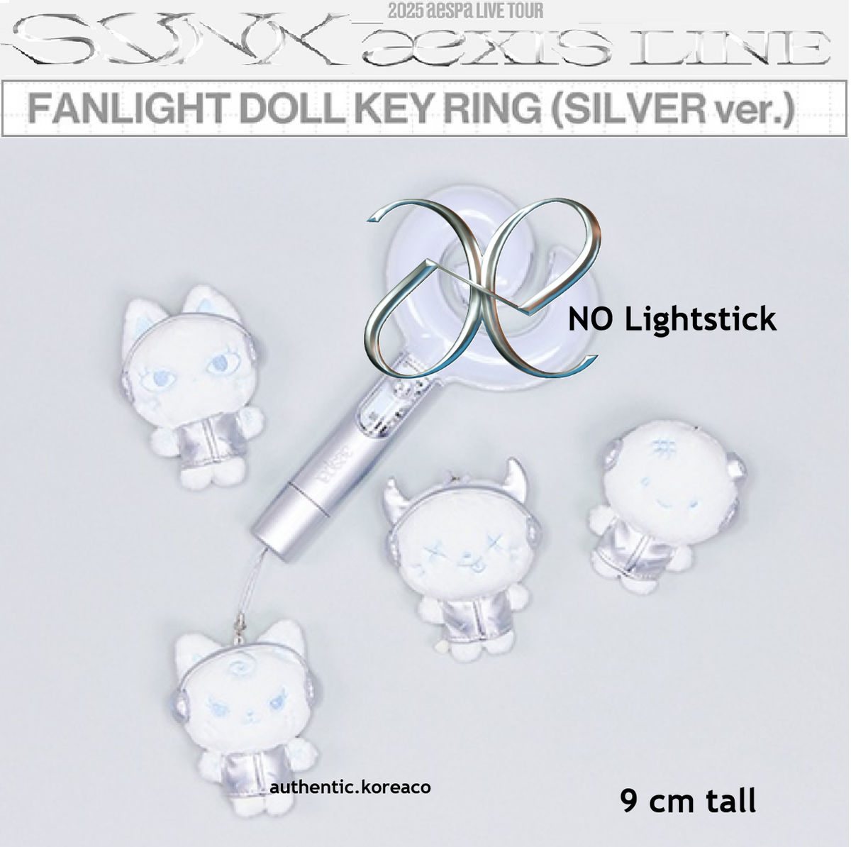 aespa WINTER Fanlight DOLL KEYRING (SILVER ver.) SYNK OFFICIAL | eBay